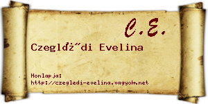 Czeglédi Evelina névjegykártya